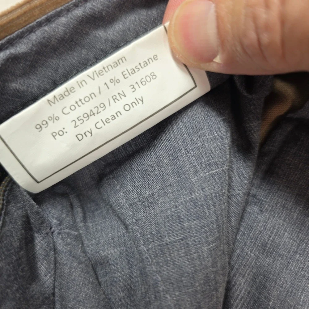 Jos. A. Bank Reserve Corduroy Pants Men 38x30‎ Tan Tailored Fit Stretch Trousers